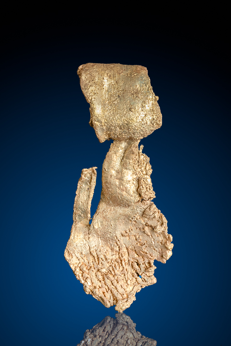 (image for) Sculptural, Unique Natural Gold Nugget - Round Mountain, NV - 1.64 grams